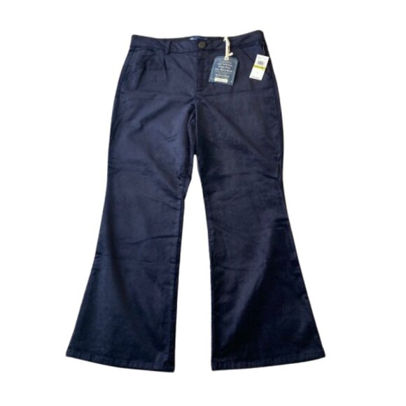 Democracy Ab Solution Itty Bitty Boot Corduroy Jeans Women's 14P PETITE Navy NWT - Picture 1 of 7